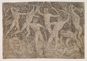 Battle of the Naken av Antonio Pollaiuolo