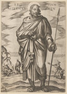 Av den helige Matthias Och evigt liv amen (titel på objekt) Kristus, Maria och aposteln (serietitel)