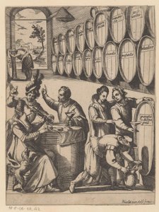 Drinkfest i vinkällaren av Antonio Tempesta