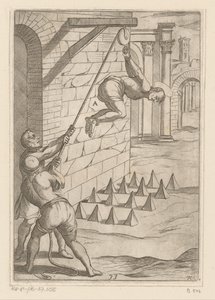 Tortyr: tappa på vassa spetsar Tortyr som lidit av kristna martyrer (serietitel) Varia tormentorum et supplicioru crudelium (...) (serietitel) av Antonio Tempesta