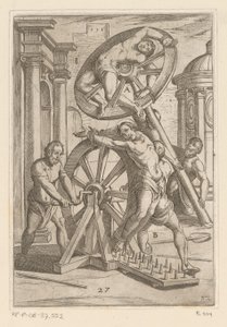 Tortyr med vassa spetsar och hjul Tortyr som lidit av kristna martyrer (serietitel) Varia tormentorum et supplicioru crudelium (...) (serietitel)