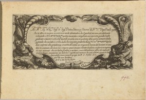 Frontispice: Dedikation till Pietro Strozzi av Antonio Tempesta