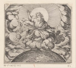 Gud skiljer land och vatten åt The Creation (serietitel) av Antonio Tempesta