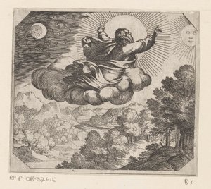 Gud skapar solen, månen och stjärnorna The Creation (serietitel) av Antonio Tempesta