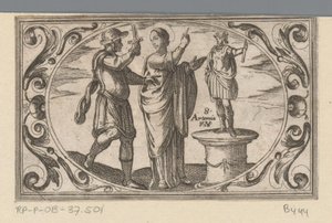 H. Artemia Romeinse martelaressen (serietitel) Imagini di moltes vergini Rom i martyrskap (serietitel) av Antonio Tempesta