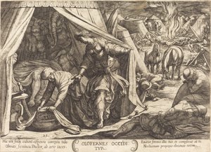 Judith och Holofernes av Antonio Tempesta