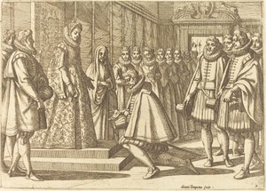 Filip av Spanien före Margareta av Österrike av Antonio Tempesta