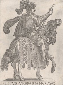 Plåt 11: Titus Vespasianus på hästryggen vänd rätt från de 