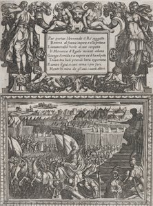 Plansch 17: Illustration till Canto XVII, från Torquato Tassos Gerusalemme liberata ..., ca. 1590-1630.