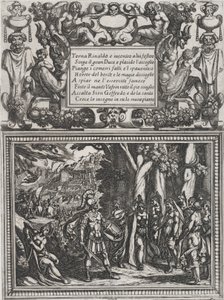 Plåt 18: Illustration till Canto XVIII, från Torquato Tassos 