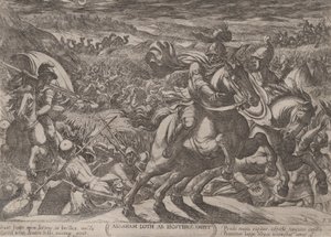 Plåt 2: Abraham befriar sin brorson Lot, från 