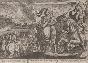 Platt 7: Egyptierna som förföljer israeliterna, från 