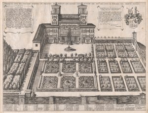 Mirror of Roman Magnificence: Monte Pincio Palace and Gardens, mitten ..., mitten till slutet av 1500-talet. av Antonio Tempesta