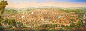 Panoramautsikt över Rom från Janiculum Hill av Antonio Testa