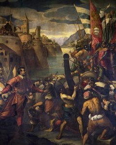 Venetianare och korsfarare erövrar Tyros