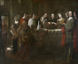 Dop av Saint Francis, ca 1729-33 (olja på duk) av Antonio Viladomat