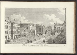 Utsikt över Campo Santo Stefano i Venedig Stefansplatsen i söder (titel på objektet) Gezichten op bugemenen en pleinen in Venetië (serietitel) Den mest kända utsikten över staden Venedig, från Antoniuskanalens 38:e panel, tryckt i mässing av Antonio Viss av Antonio Visentini