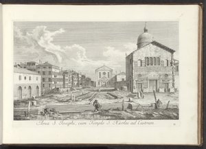 Utsikt över Chiesa di San Giuseppe di Castello te Venetië Området St. Joseph, med St. Nicholas tempel vid slottet (titel på objektet) Gezichten op bugemenen en pleinen in Venetië (serietitel) Mer berömda vyer över staden Venedig, från Antoniuskanalens måln av Antonio Visentini