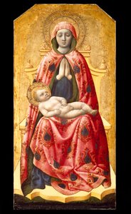 Madonna och barn, 1440-talet (tempera på panel) av Antonio Vivarini