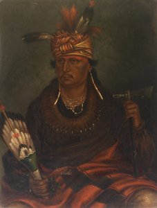 Chetan-woa-kutoa-mang Höken som jagar gående, ca. 1887. av Antonio Zeno Shindler
