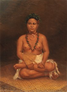 Samoansk kvinna, ca. 1890-1899.