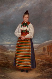 Svensk dam, ca. 1893. av Antonio Zeno Shindler