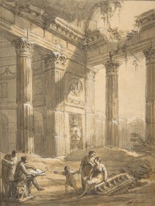 Artist Among Ruins, 1700-talet.