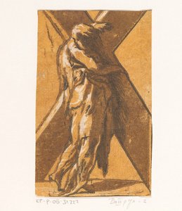 Sankt Andreas Kristus och de tolv apostlarna (serietitel) av Antonio da Trento (attributed to)