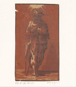 Saint Jude Thaddeus Kristus och de tolv apostlarna (serietitel) av Antonio da Trento (attributed to)