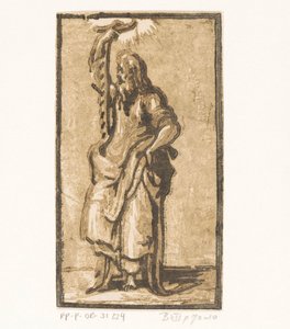 Sankt Simon Kristus och de tolv apostlarna (serietitel) av Antonio da Trento (attributed to)