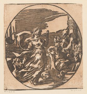 Cirkeldrickande av Antonio da Trento (possibly)