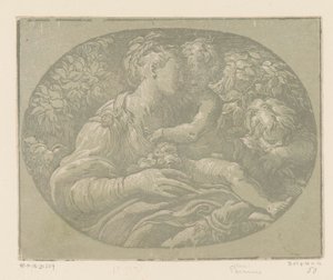 Maria med barnet och Johannes Döparen Maria med rosen av Antonio da Trento