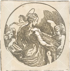 Heliga Cecilia av Antonio da Trento