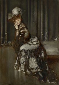 Porträtt av Madame Salvator målning av Antonio la Gandara (1861-1917) av Antonio de la Gandara