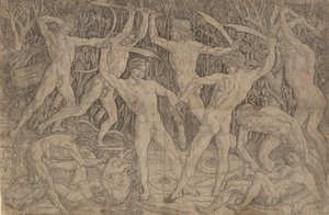 Slaget om de nakna männen, ca. 1470-90., ca. 1470-90. av Antonio Pollaiuolo