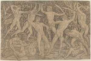 Battle of the Naken av Antonio Pollaiuolo
