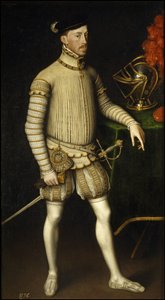 Porträtt av den helige romerske kejsaren Maximilian II av Österrike 1527-1576, 1550