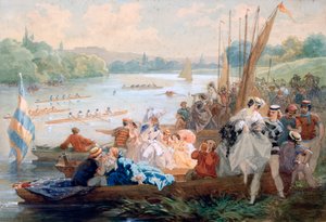 En regatta i Asnieres under det andra imperiet, c1868-1905