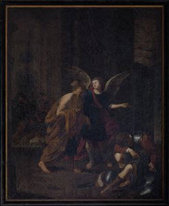 Ängeln som befriar S:t Peter från fängelset av Antoon van den Heuvel