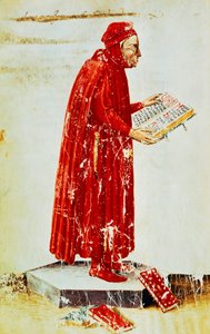 Porträtt av Lino Coluccio Salutati (Stignano av Apollonio di Giovanni di Tommaso