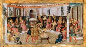 Mordet på Julius Caesar, 1400-talet.