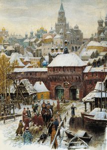 Moskva på 1600 -talet, i slutet av 1800 -talet - början av 1900 -talet. av Appolinari Mikhaylovich Vasnetsov