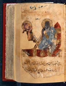Eller 2784 fol.96 Aristoteles (384-322 f.Kr.) och Alexander den store (356-323 f.Kr.) från `Djur och deras användningsområden
