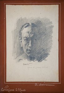 Självporträtt (blyerts på papper)