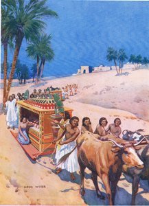 En begravningståg i det antika Egypten, 1925