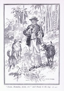 Ner Romulus, nere sir, sa Redo till hunden, 1900-talet av Archibald Webb