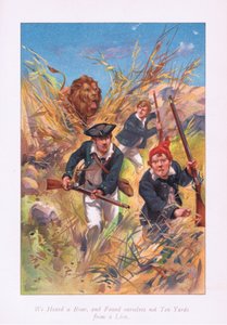 Vi hörde ett dån och befann oss inte tio meter från ett lejon, 1900-talet av Archibald Webb