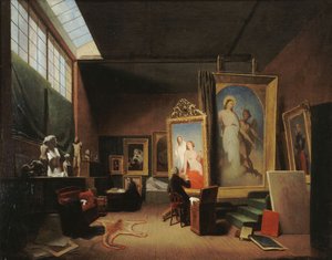 Ary Scheffers verkstad, rue Chaptal, 1851. av Arie Johannes Lamme