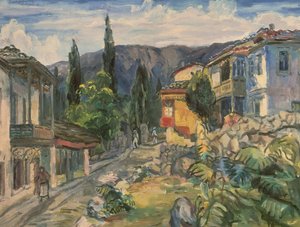 En tatarisk gata i Jalta, 1932