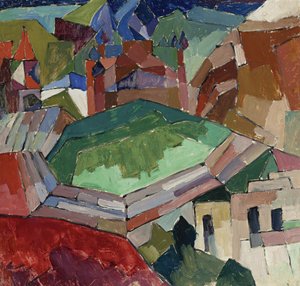 Stad i södra Ryssland, 1914-1916 av Aristarkh Vasilievic Lentulov
